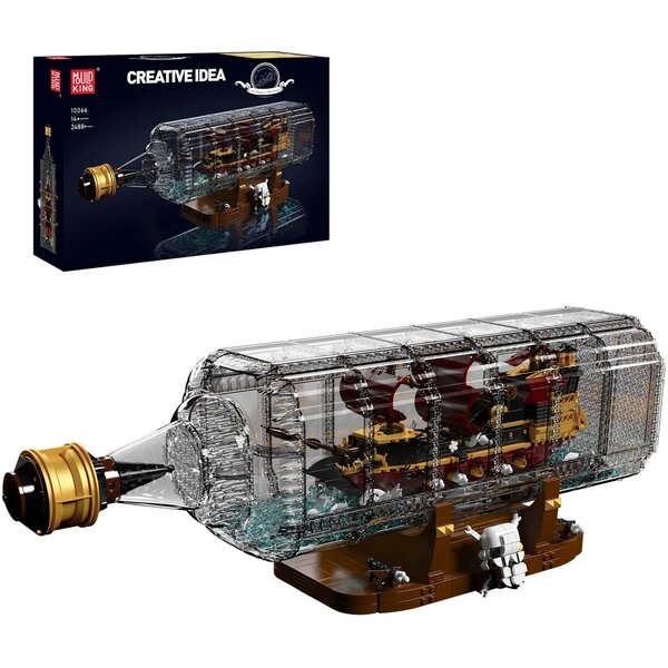 Mould King 10066 - Ensemble de construction Queen Revenger Ship-In-a-Bottle