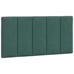 vidaXL Coussin de tête de lit vert foncé 100 cm velours