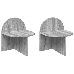 vidaXL Table de chevet 2 Pièces Sonoma gris 40 x 35 5 x 45 5 cm