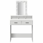 vidaXL Table de Toilette Blanc 79 x 41 x 140 cm Bois d'ingénierie