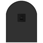 vidaXL Miroir mural Noir 60x25 cm Ovale