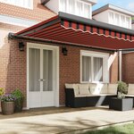 vidaXL Auvent Orange et marron 500 x 300 x 165 cm