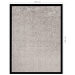 vidaXL Paillasson Gris 40x60 cm