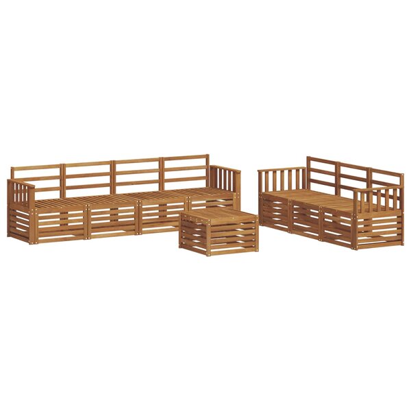 vidaXL Ensembles de canapés 8 pc Naturel Bois d'Acacia Massif
