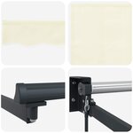 vidaXL Store rétractable manuel avec LEDs 3 x 2 5 m