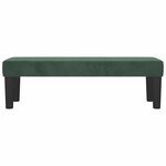 vidaXL   banc   Vert foncé 100 x 30 x 30 cm Velours