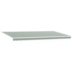 vidaXL Auvent Rétractable Manuel Vert et blanc 600 × 350 cm tissu
