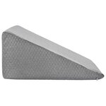 vidaXL Coussin pour les jambes Uni Gris 60 x 50 x 30 cm