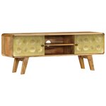 vidaXL Meuble TV Bois de manguier massif 120x30x45 cm