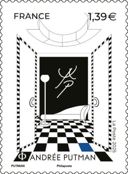 Timbre - Andrée Putman (1925-2013) - Lettre Verte