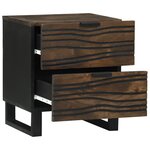 vidaXL Meubles de chevet - 2 pièces  40x33.5x46 cm  en bois massif de mangue
