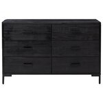 vidaXL Buffet Noir 110x35x70 cm Bois de pin massif