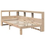 vidaXL Lit bibliothèque sans matelas 90x190 cm bois de pin massif