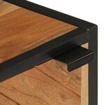 vidaXL Armoire de salle de bain bois massif d'acacia et fer