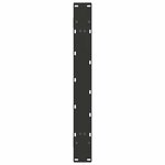 vidaXL Pieds de table à manger en forme de A  2 pièces  noir  100 x (72-73) cm  acier