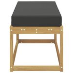 vidaXL Banc de Jardin Bois d'Acacia Massif Blanc