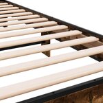 vidaXL Cadre de lit sans matelas chêne fumé 90x200 cm