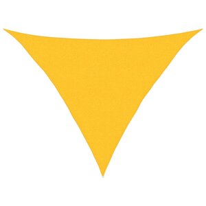 vidaXL Voile d'ombrage 160 g/m² triangulaire jaune 2 5x2 5x3 5 m PEHD