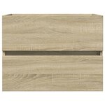 vidaXL Armoire d'évier Chêne sonoma 60x38 5x45 cm Aggloméré