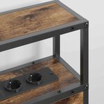 vidaXL Tête de lit de rangement Chêne fumé 160 cm Bois d'ingénierie