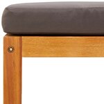 vidaXL Salon de jardin avec coussins 9 Pièces bois massif d'acacia
