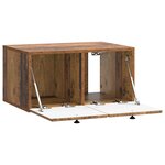 vidaXL Meuble TV mural 59 5 x 41 x 30 cm Bois ancien Bois d'ingénierie