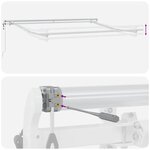 vidaXL Auvent rétractable automatique anthracite et blanc 300x250 cm