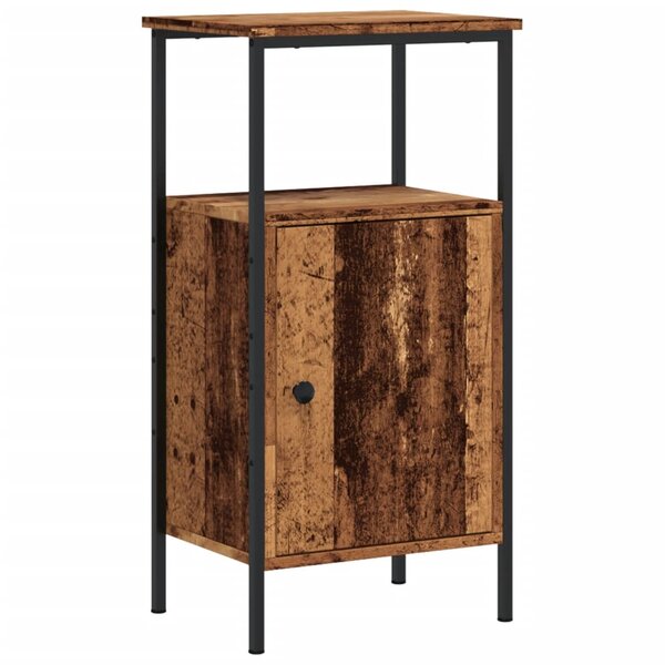 vidaXL Table de chevet vieux bois 41x31x80 cm bois d’ingénierie