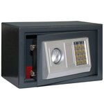 vidaXL Coffre-fort numérique Gris foncé 31 x 20 x 20 cm Acier