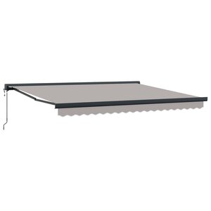 vidaXL Auvent Gris clair 400 × 300 cm Polyester et Aluminium