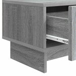 vidaXL Meuble TV 147 x 34 5 x 30 cm Sonoma gris Bois d'ingénierie