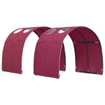 vidaXL Lit haut pour enfants avec bureau Blanc et rouge