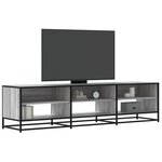 vidaXL Meuble TV sonoma gris 180x40x46 cm bois d'ingénierie