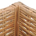 vidaXL Canapé d'angle avec coussins Rotin naturel