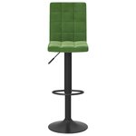 vidaXL Tabouret de bar Vert foncé Velours