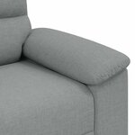 vidaXL Canapé à 2 places gris clair 120 cm tissu
