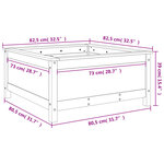 vidaXL Jardinière 82 5x82 5x39 cm bois de pin massif