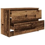 vidaXL Meuble TV vieux bois 80x35x54 cm bois d'ingénierie