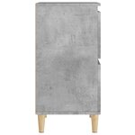 vidaXL Buffet Gris béton 60x35x70 cm Bois d'ingénierie