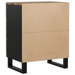 vidaXL Table de chevet 50x33x62 cm Bois de manguier et d'ingénierie