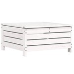 vidaXL Salon de jardin 8 Pièces blanc bois de pin massif