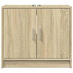 vidaXL Armoire d'évier chêne sonoma 63x29x55 cm bois d'ingénierie