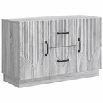 vidaXL Buffet Sonoma gris 89 x 34 5 x 57 cm Bois d'ingénierie