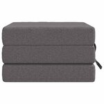 vidaXL Canapé-lit pliable 75 x 63 x 45 cm Gris clair