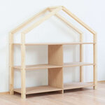 Etagère en bois massif bois vernis 39 x 137 x 146 cm