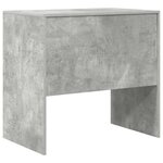 vidaXL Bureau Gris béton 80 x 50 x 76 cm Bois d'ingénierie