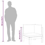 vidaXL Salon de jardin avec coussins 2 Pièces bois massif acacia