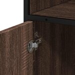 vidaXL Armoire de bain chêne marron 35x37 5x100 cm bois d'ingénierie