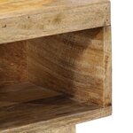 vidaXL Table de chevet 50x27x50 cm bois massif de manguier brut