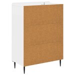 vidaXL Armoire à tiroirs Blanc 66 x 34 5 x 92 cm Bois d'ingénierie